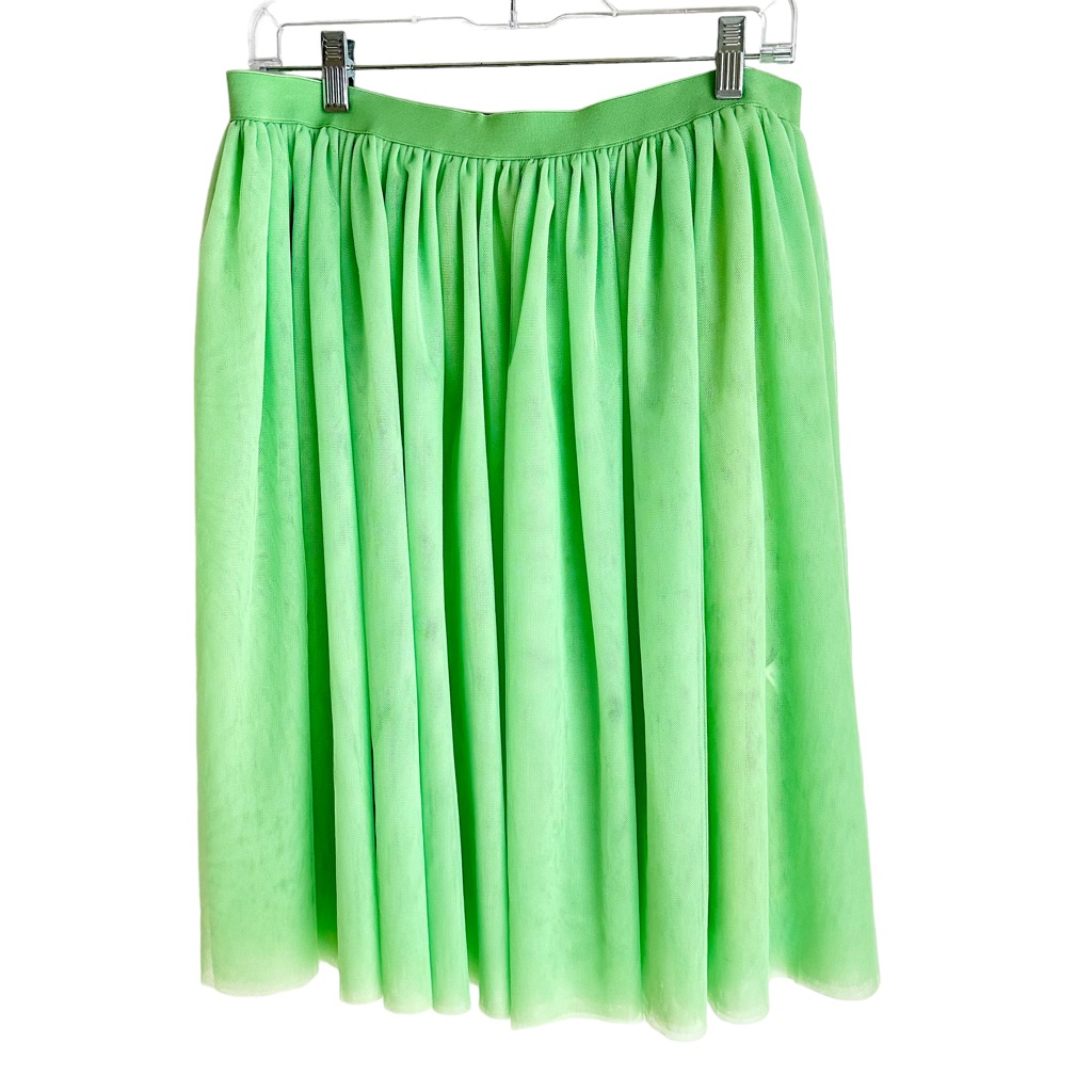 The House Of Flynn Green Tulle Full Gathered Skirt Size Large